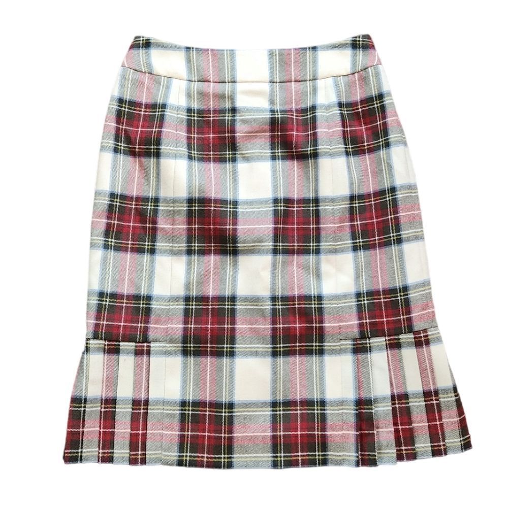 Brookes Brothers plaid wool skirt size 2